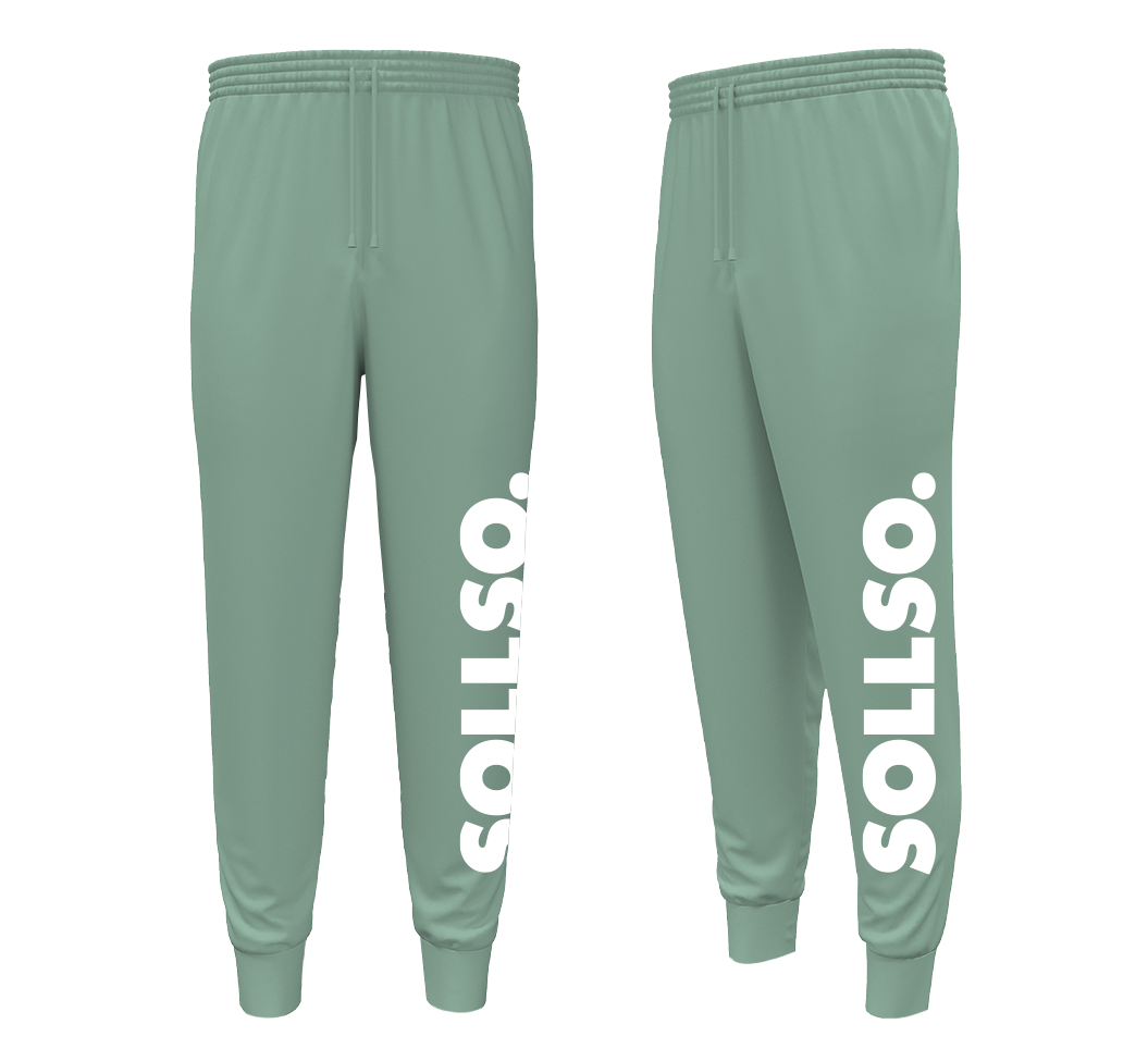 SOLLSO. Sweatpants „Pure Logo Big“, Farbe Melange Gray, Größe L