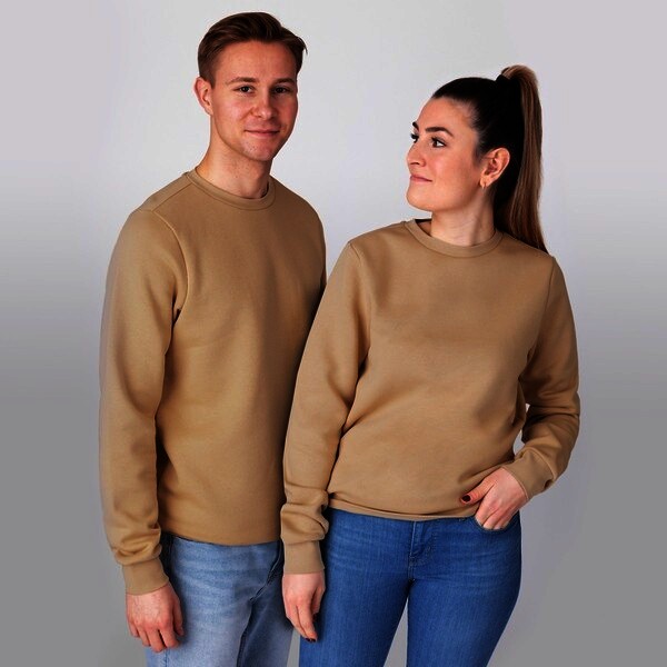 JAKO Sweat-Shirt Organic, sand, Gr.S