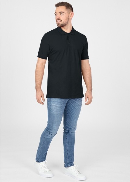JAKO Herren Polo-Shirt Organic, schwarz, Gr.S
