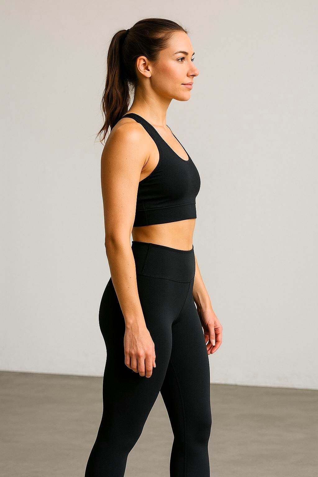 Scrunch-Leggins by SOLLSO., Schwarz, Gr.L