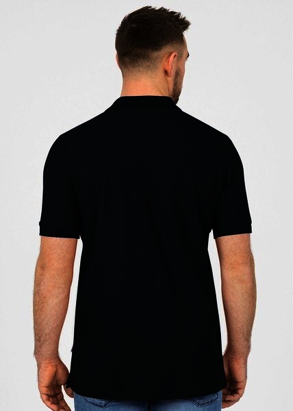 JAKO Herren Polo-Shirt Organic, schwarz, Gr.S