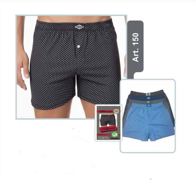 Herren Boxershort farbig 4er Pack, Größe 7