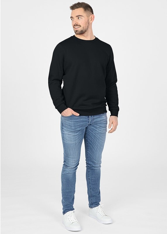 JAKO Sweat-Shirt Organic, schwarz, Gr.S
