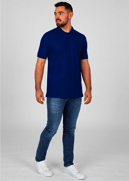 JAKO Herren Polo-Shirt Organic, royal-blau, Gr.3XL