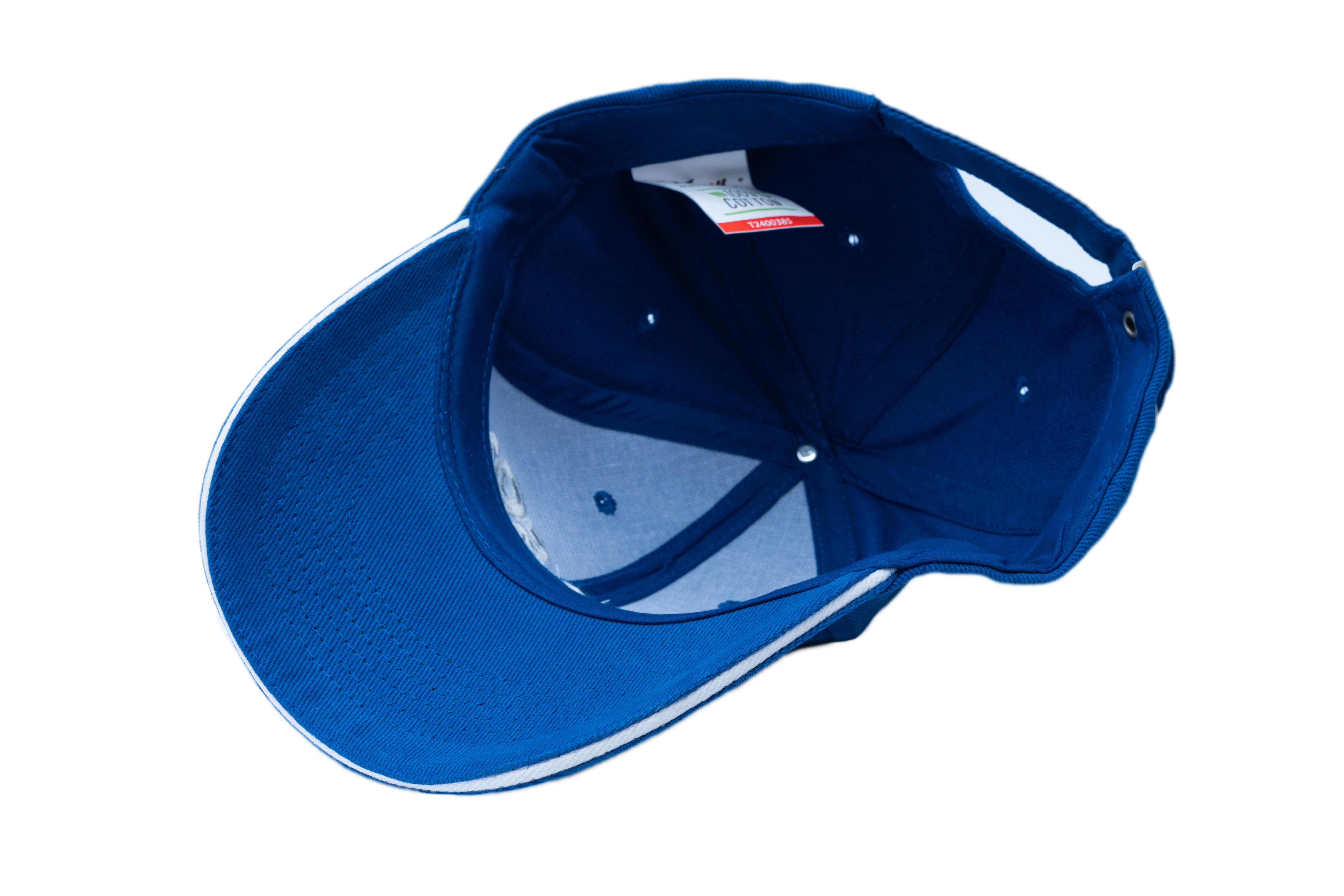 SOLLSO. TEXXILLA 6 Panel Sandwich Cap, Blau/Weiß