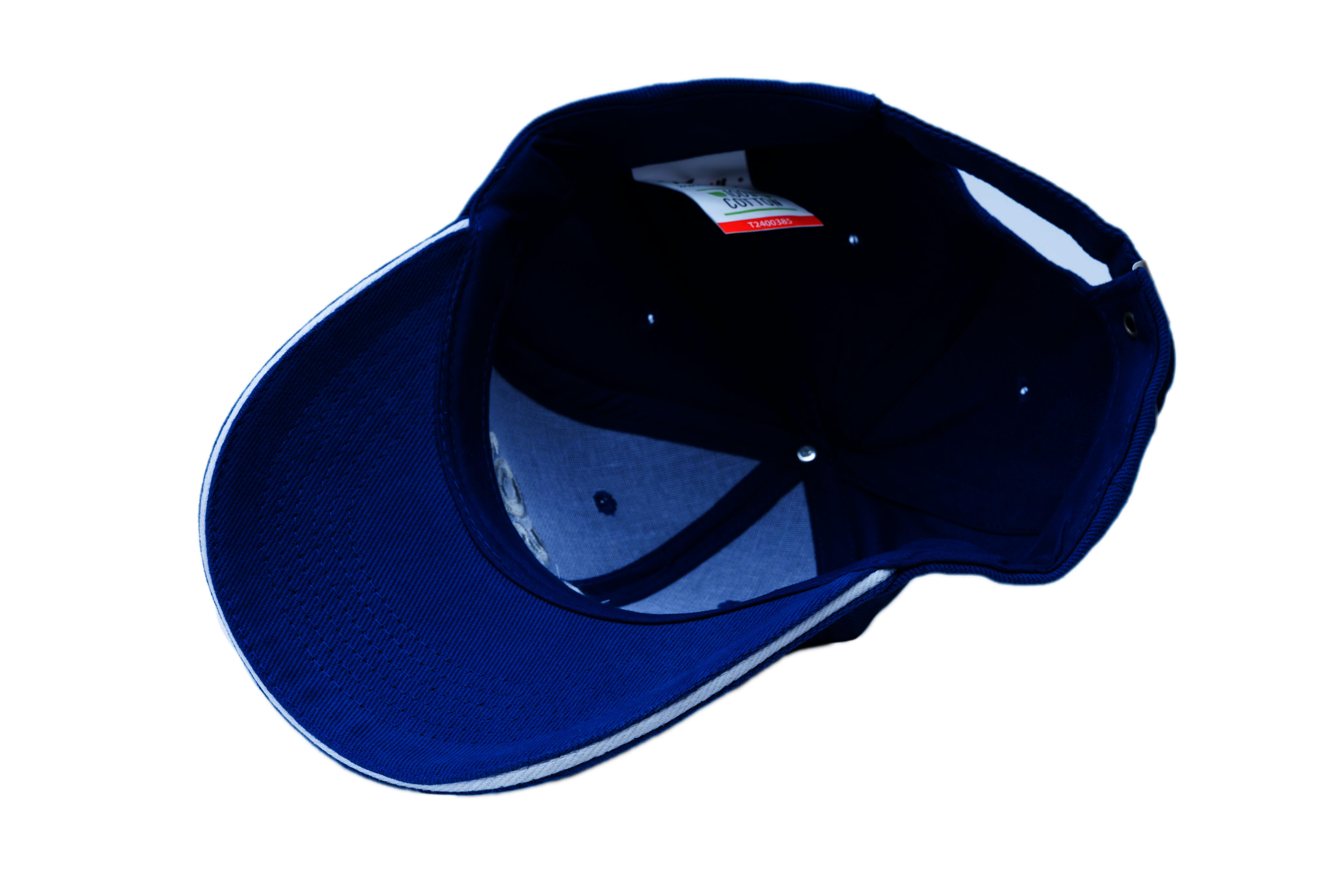 SOLLSO. TEXXILLA 6 Panel Sandwich Cap, Blau/Weiß