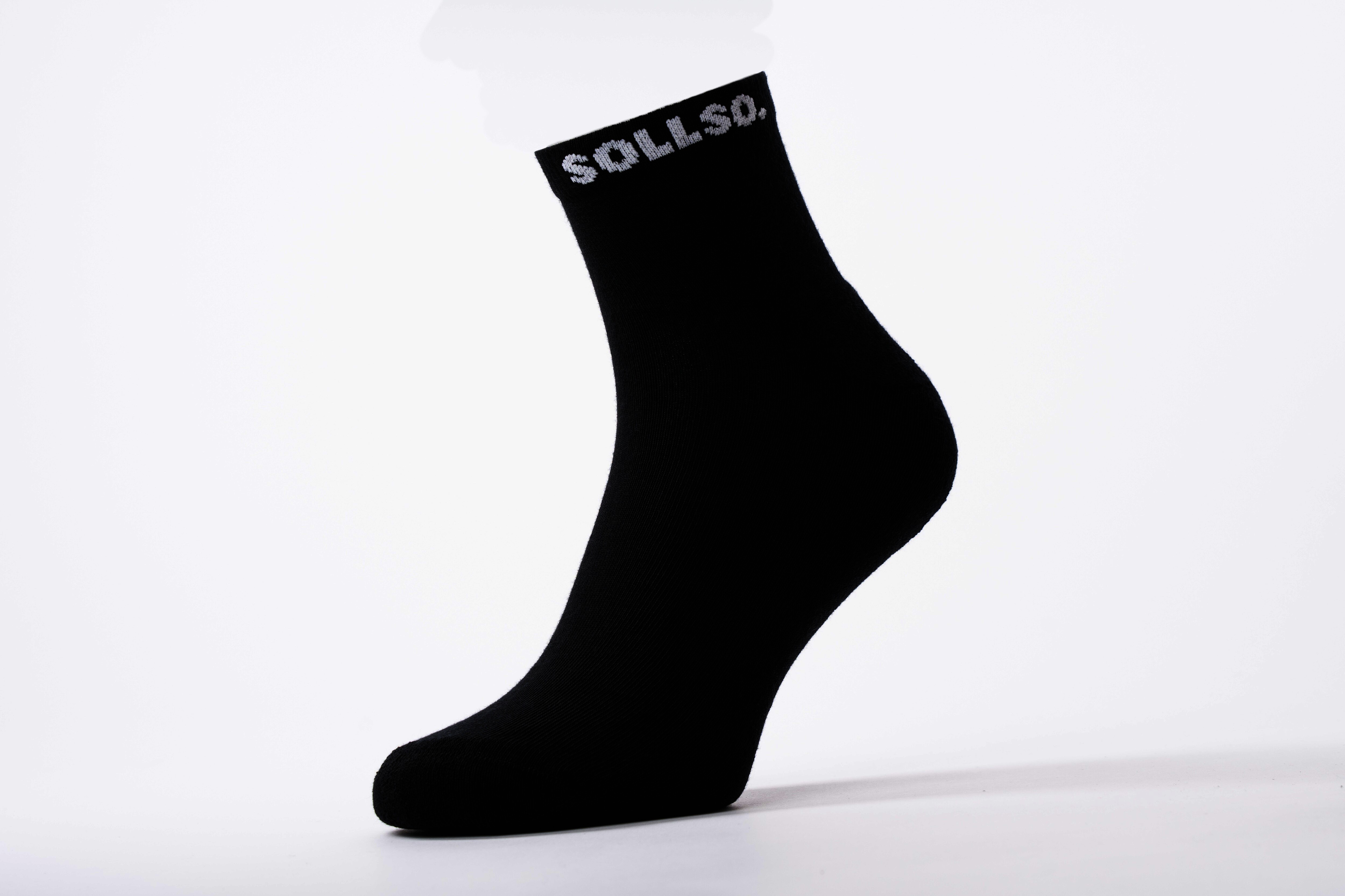 SOLLSO. Winter Herrensocke, Farbe Schwarz, Größe 39-42, 20 Paar