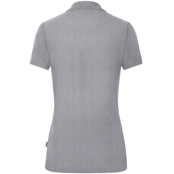 JAKO Damen Polo-Shirt Organic, hellgrau meliert, Gr.42