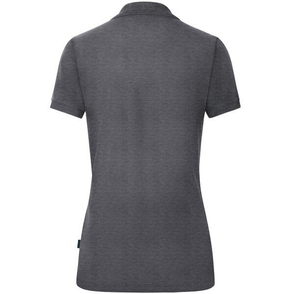 JAKO Damen Polo-Shirt Organic, hellgrau meliert, Gr.42