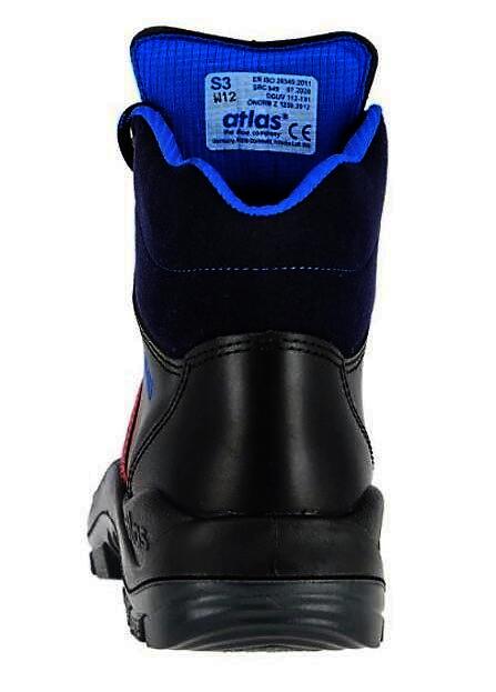 Atlas Anatomic BAU 500, Arbeitsschuh Klasse: EN ISO 20345:2011 S3, Schwarz, 40 EU