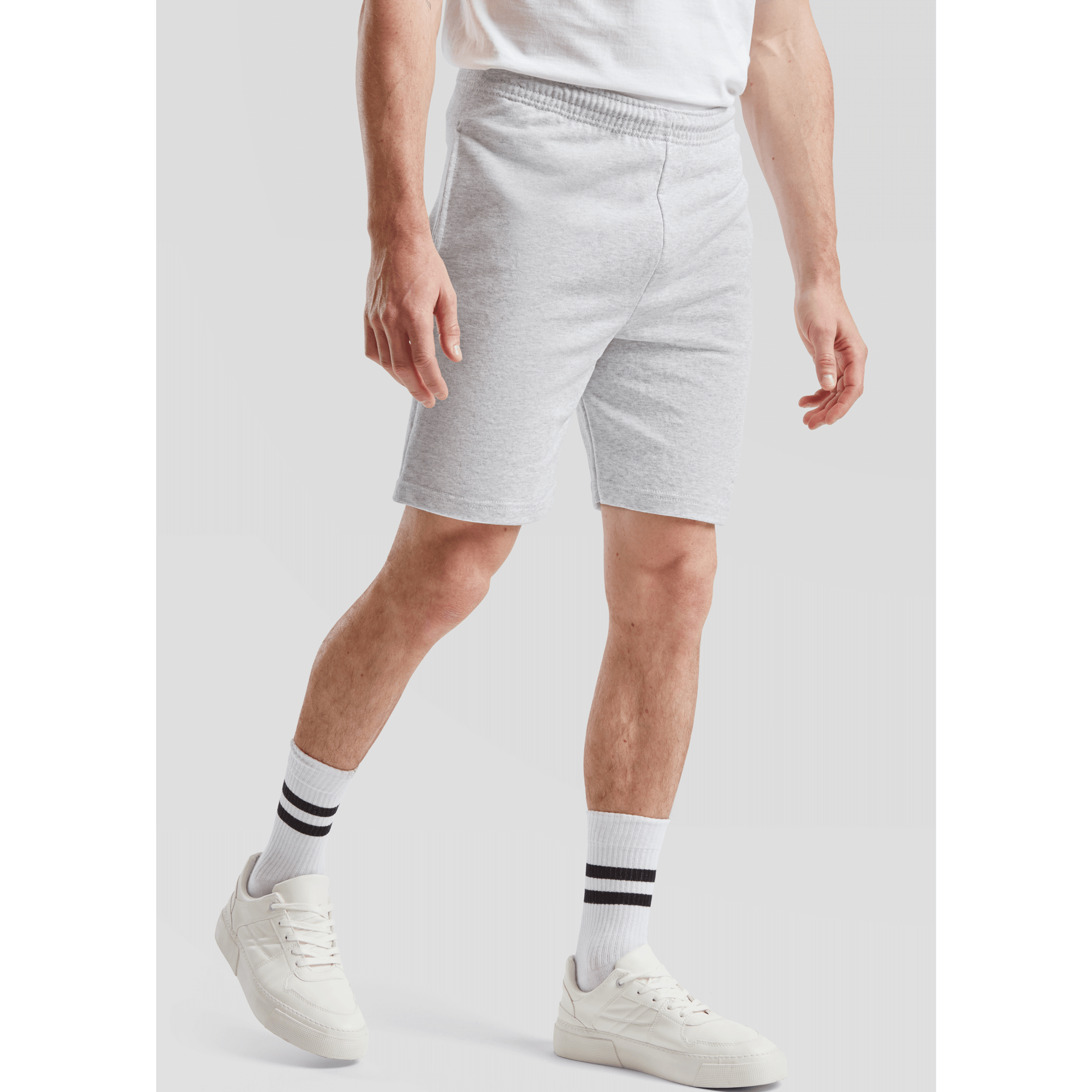 Fruit of the Loom Leightweight-Shorts, Grau Melliert, Gr-L