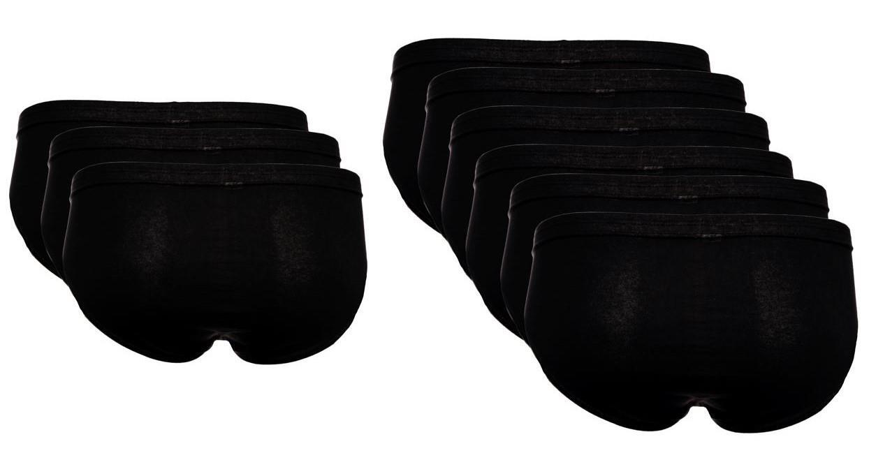 The BAKIS Herren Sportslip, 3 x 3er Pack, schwarz, Größe 10