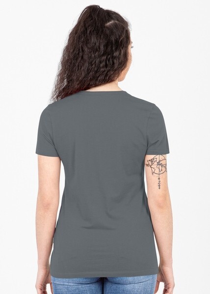 JAKO Damen T-Shirt Organic, steingrau, Gr.44