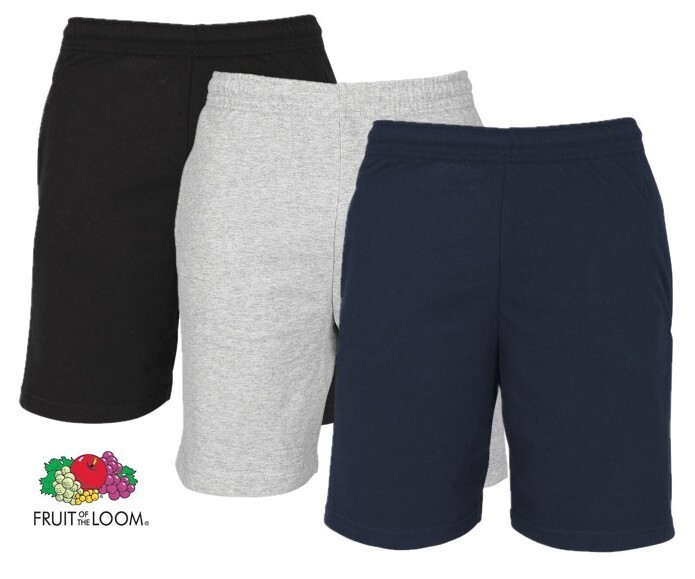 Fruit of the Loom Leightweight-Shorts, Grau Melliert, Gr-L