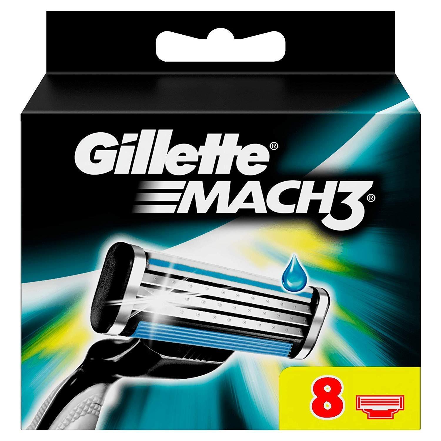 Gillette Mach3 Rasierklingen, 8 Stück/Pack