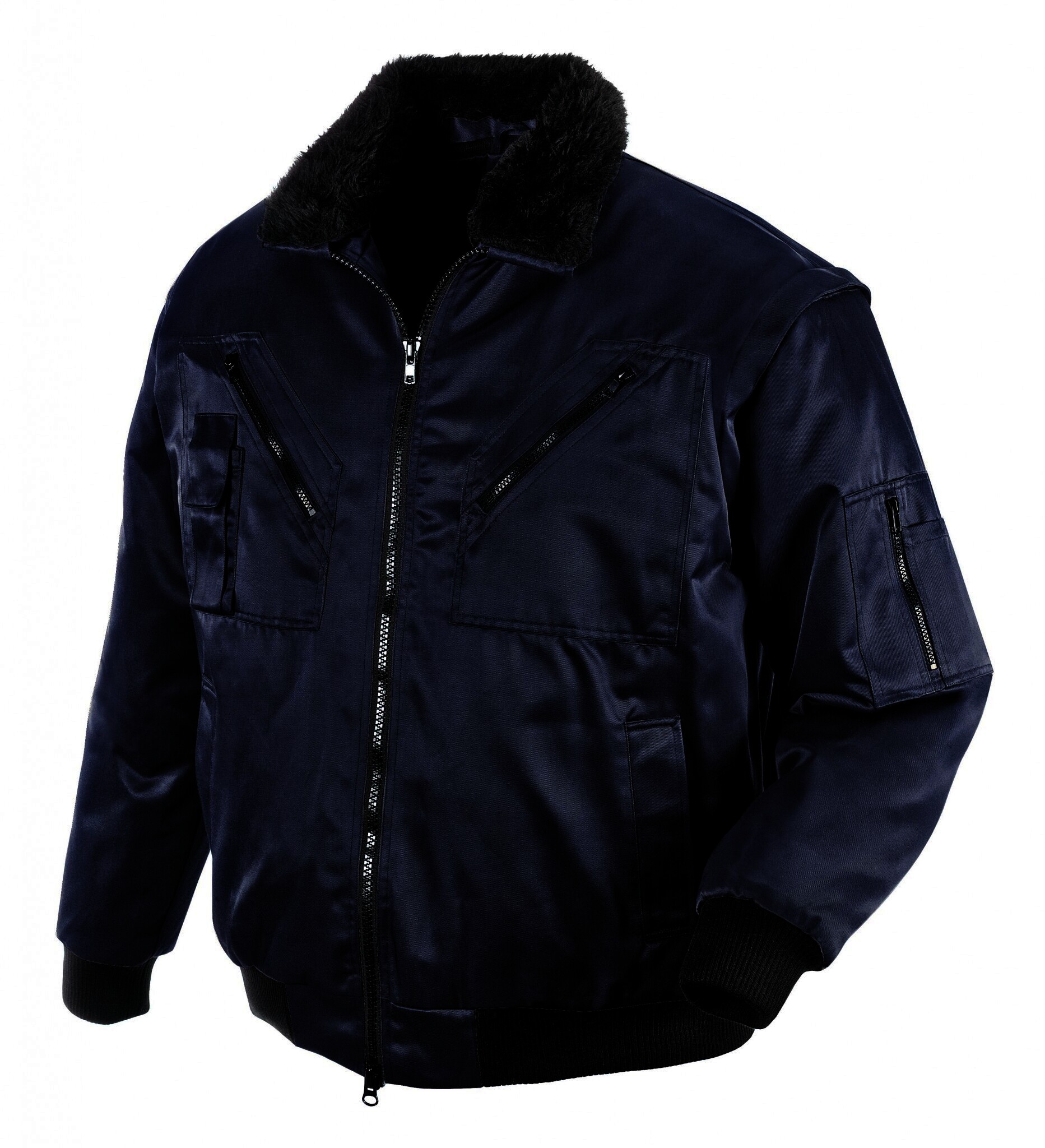 teXXor Piloten Oslo Arbeitsjacke mit abnehmbaren Ärmeln marine, 4174, Größe 5XL