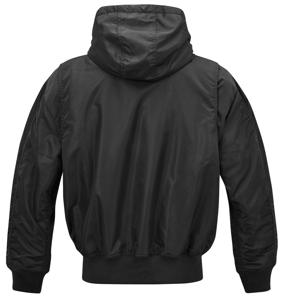 Brandit CWU Jacket hooded schwarz, Größe XXL