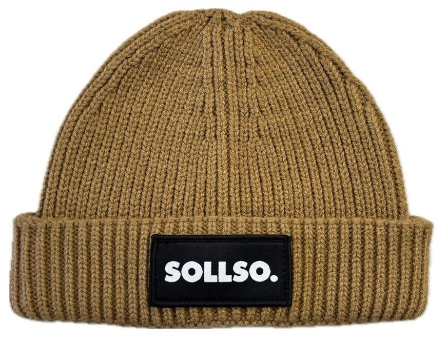 SOLLSO. Harbour Beanie, Strickmütze, bisquit