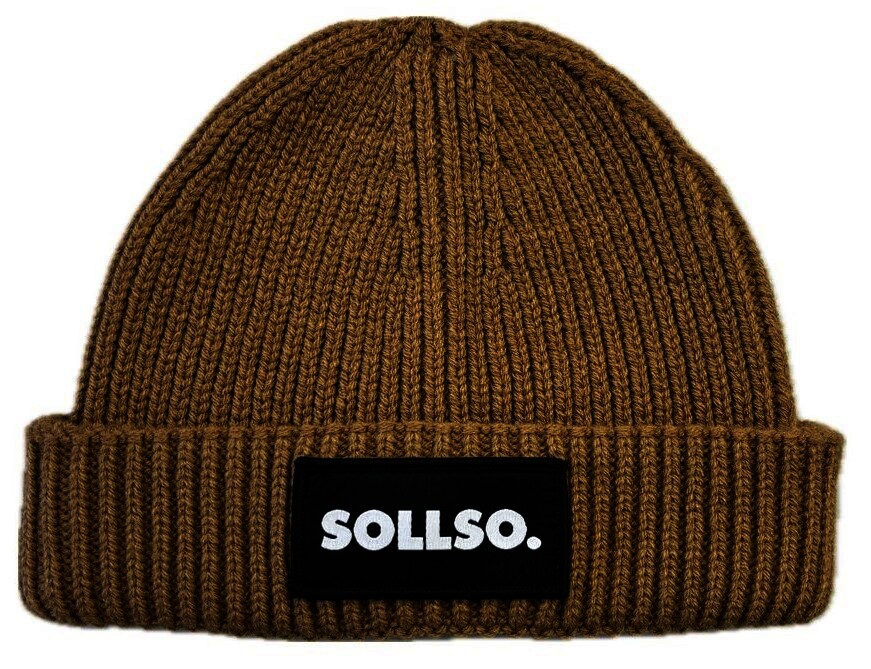 SOLLSO. Harbour Beanie, Strickmütze, bisquit