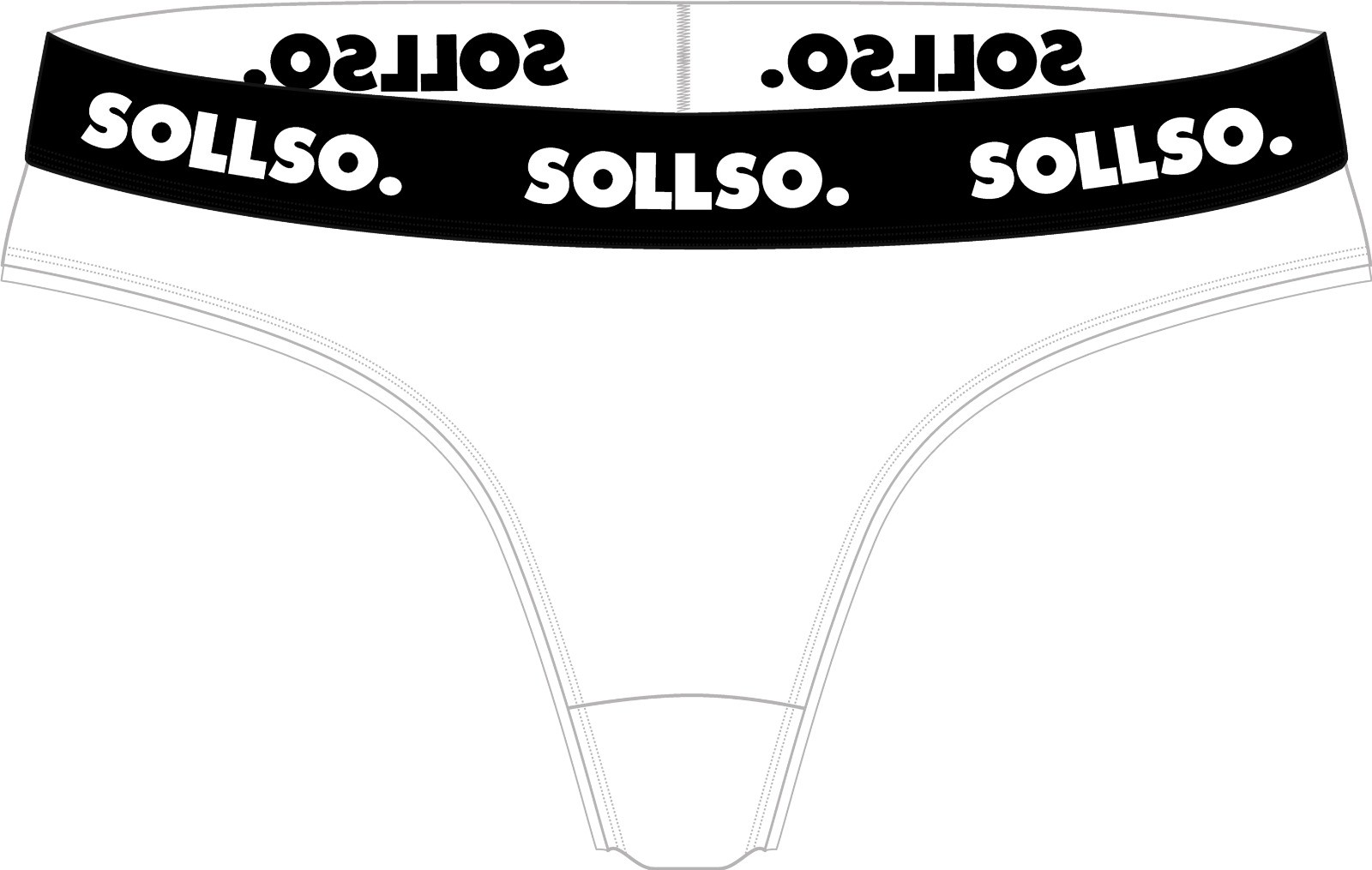 Damen Tanga, Bambusviskose, 3er-Pack, Schwarz/Weiß/Grau, Gr.M