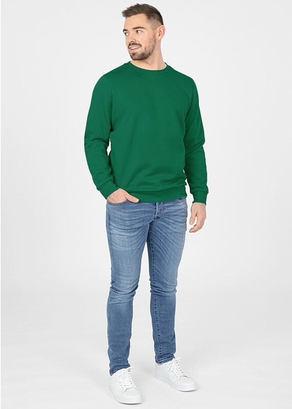 JAKO Sweat-Shirt Organic, grün, Gr.S