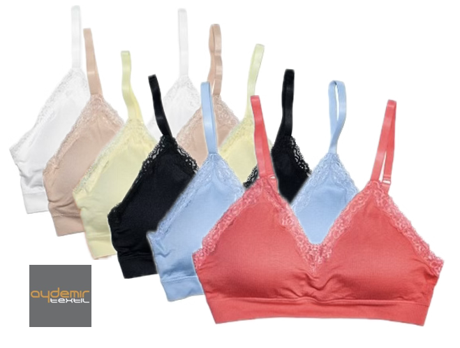 Damen Bustier 19150 Seamless, gerippt, Flamingo, Gr.L