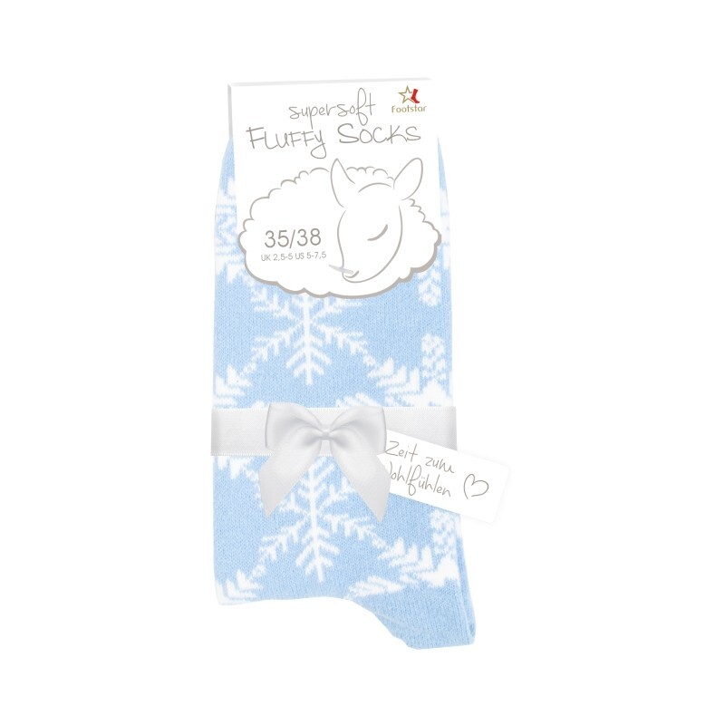 Damen Flauschsocken 64020, 2 x 2er-Pack, Gr.39/42