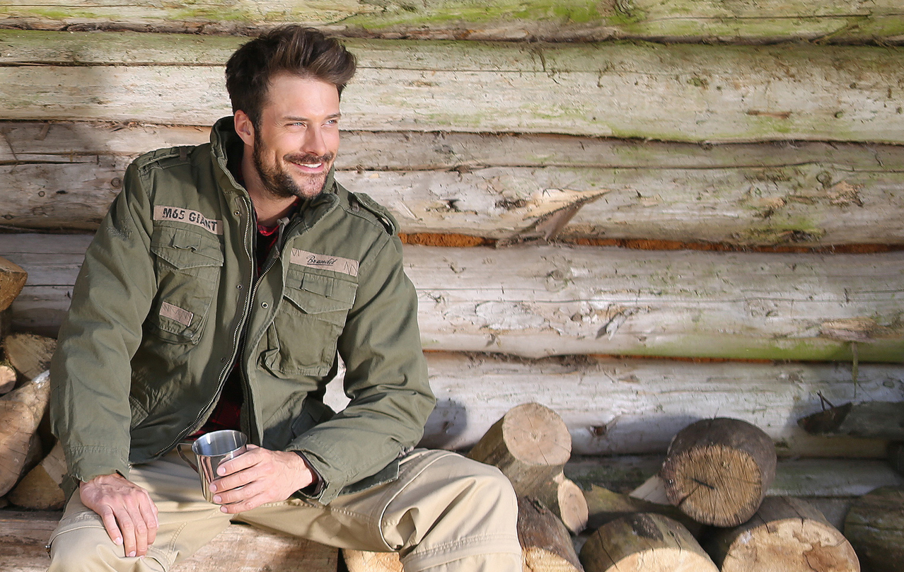 Brandit M-65 Giant Jacket, oliv, Größe XXL