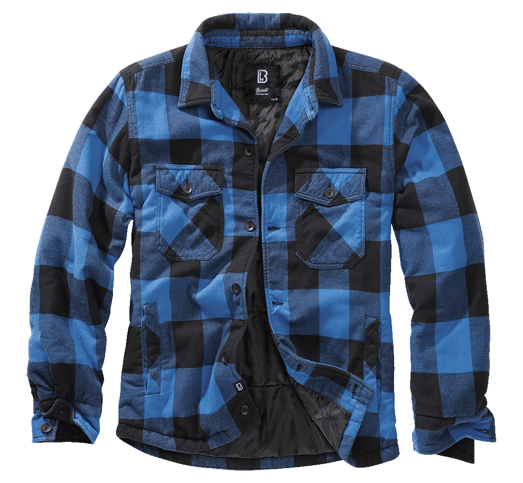 Brandit Lumberjacket blau/schwarz, Größe 5XL