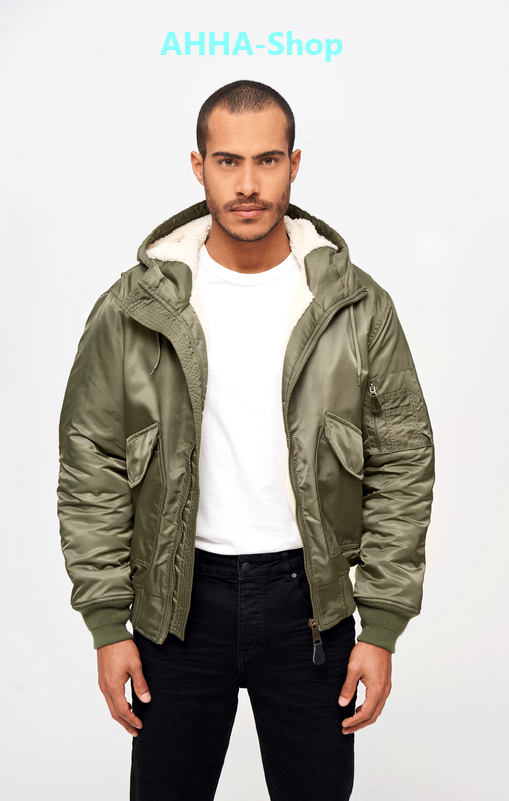 Brandit CWU Jacket hooded oliv, Größe 3XL