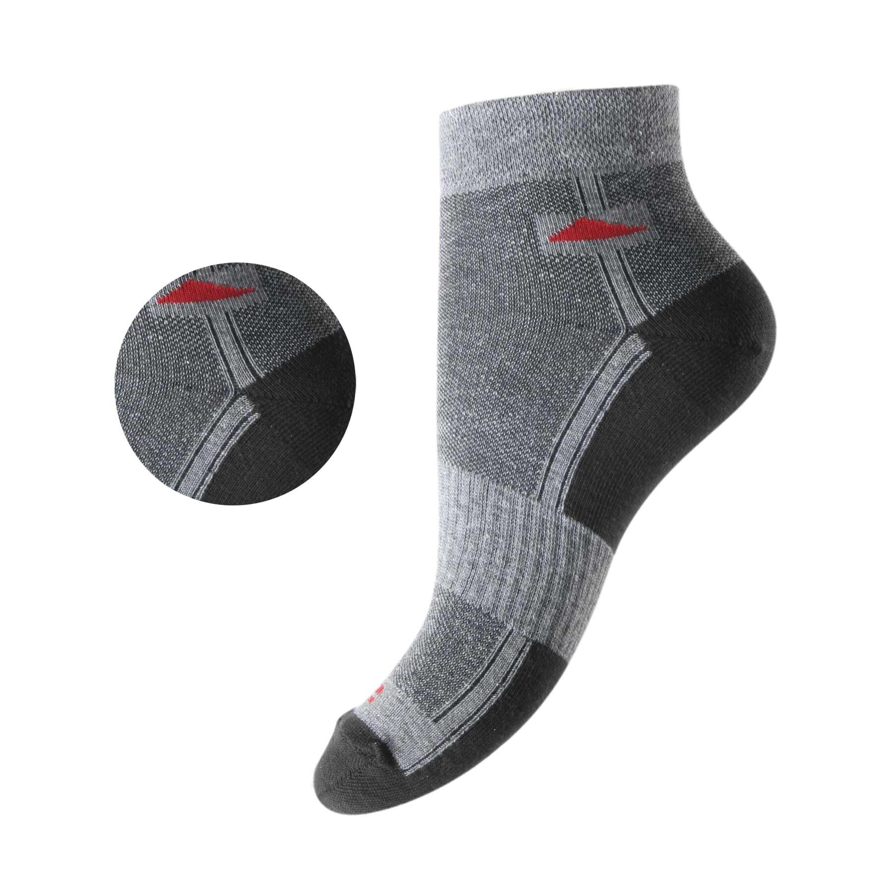 Herren Sneaker-Socken 72959 , Gr. 43/46 , Farbe Schwarz/Grau, 2 x 4er-Pack