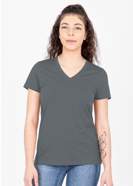 JAKO Damen T-Shirt Organic, steingrau, Gr.44