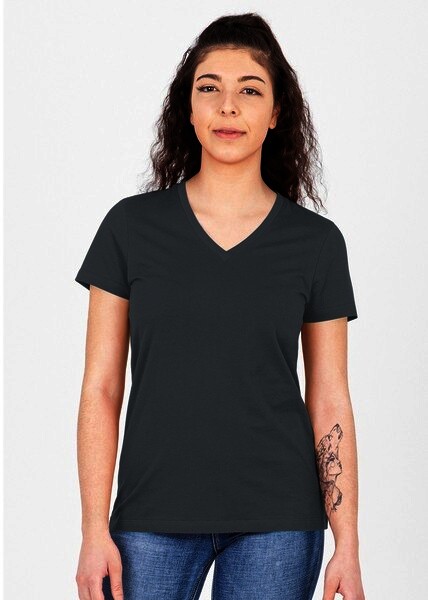 JAKO Damen T-Shirt Organic, steingrau, Gr.44