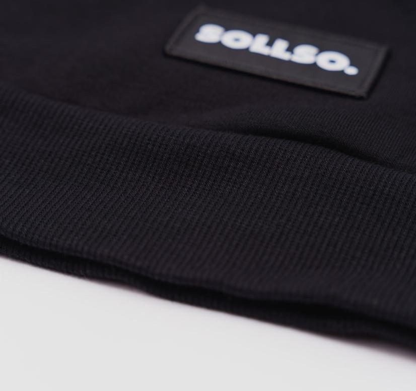 SOLLSO. Premium Hoodie "Pure Logo Big" Farbe Dark Black, Größe 10XL SOLLSO. Premium Hoodie "Pure Logo Big" Farbe Dark Black, Größe 10XL