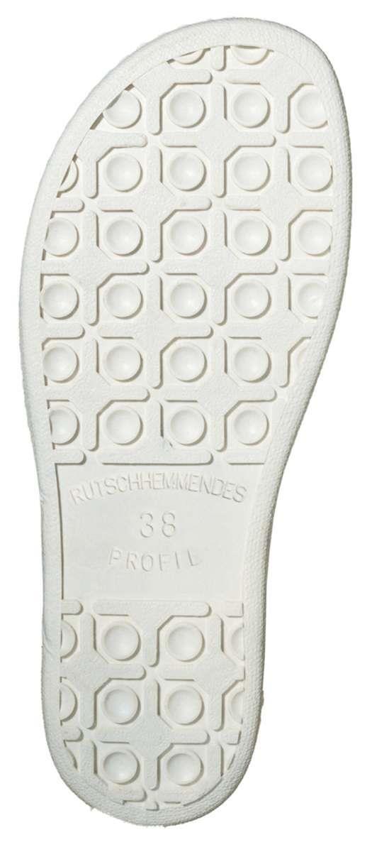 Abeba Berufsschuh The Original Clog 7021 aus Glattleder, weiß, Gr.43