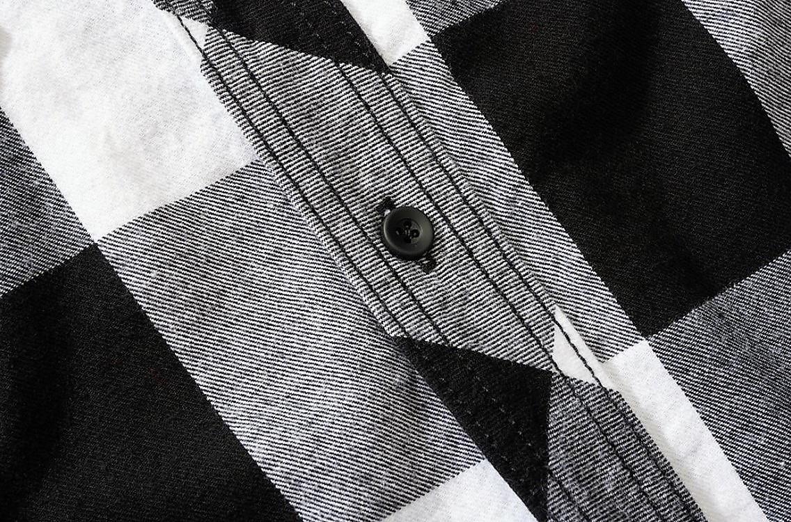 Brandit Holzfällerhemd Halbarm,  Farbe schwarz/weiß, Größe S