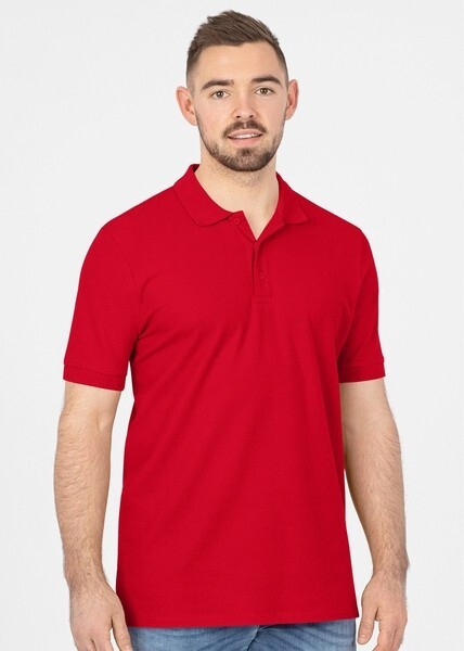 JAKO Herren Polo-Shirt Organic, rot, Gr.M