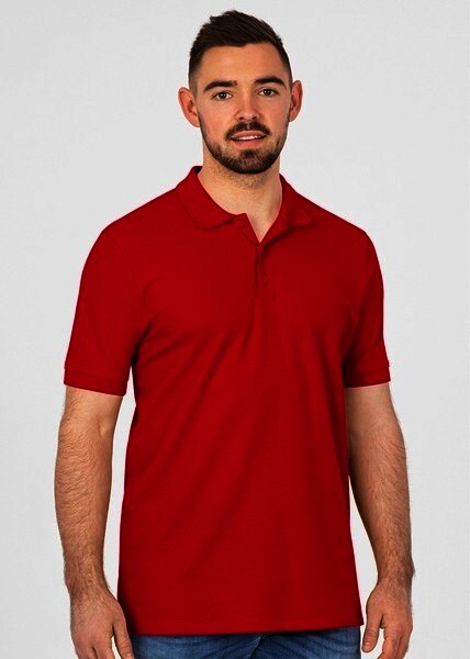 JAKO Herren Polo-Shirt Organic, rot, Gr.M