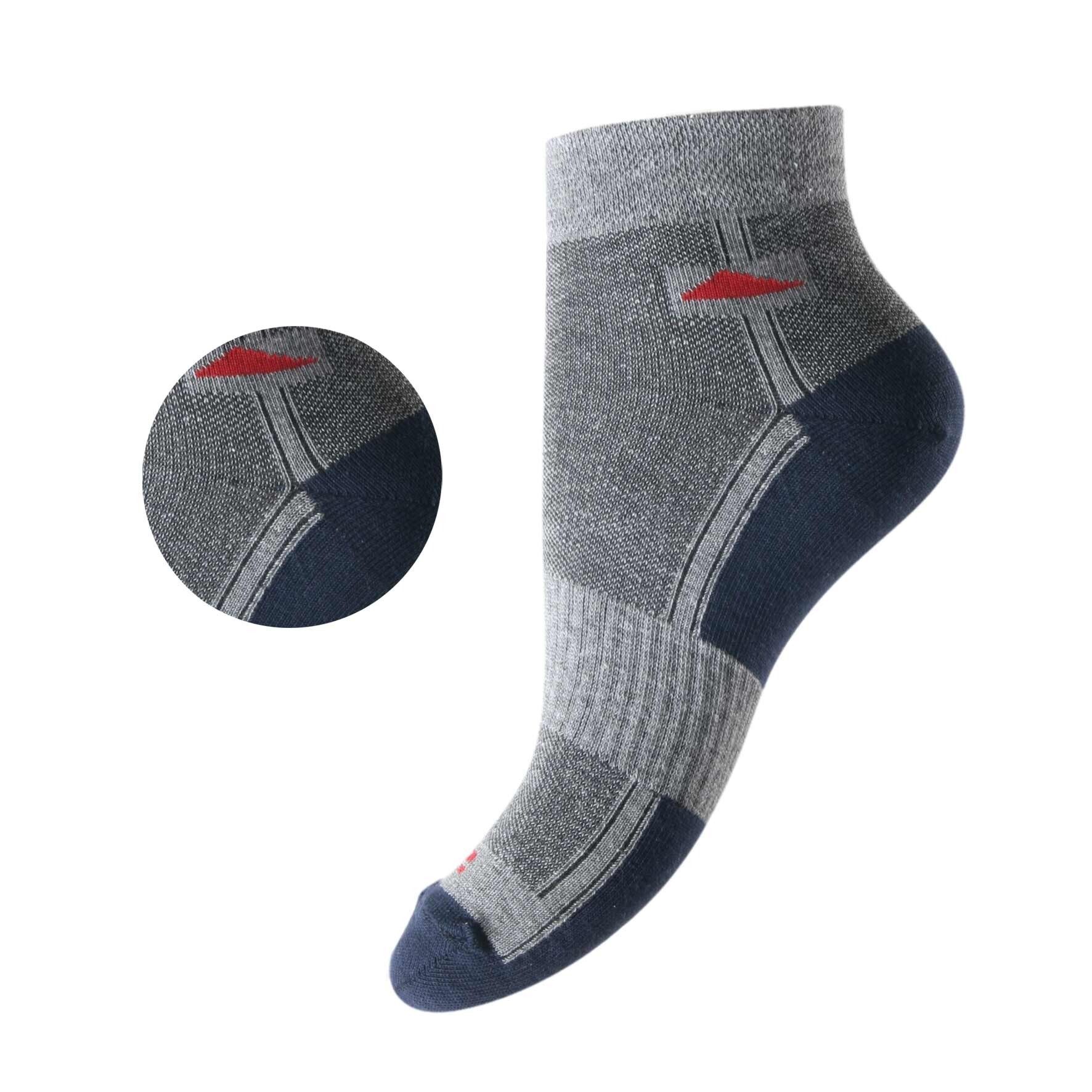 Herren Sneaker-Socken 72959 , Gr. 39/42 , Farbe Marine/Grau, 4 x 4er-Pack