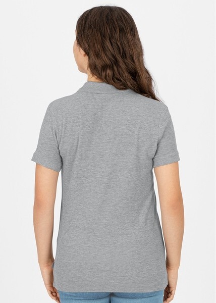 JAKO Damen Polo-Shirt Organic, hellgrau meliert, Gr.42