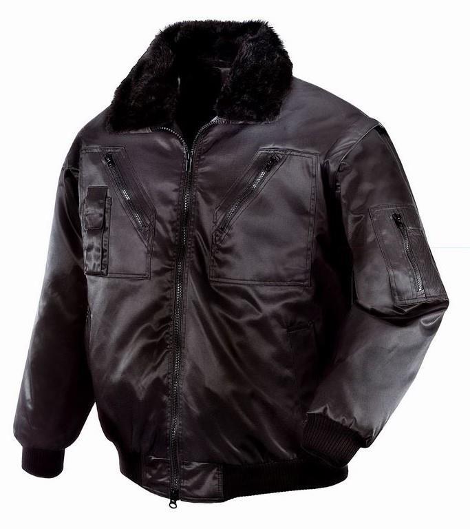 teXXor Piloten Oslo Arbeitsjacke mit abnehmbaren Ärmeln, 5XL, schwarz, 4176 