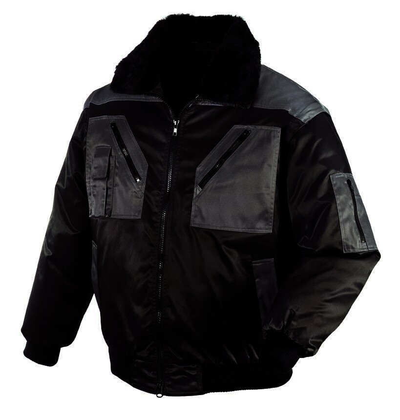 teXXor Piloten Oslo Arbeitsjacke mit abnehmbaren Ärmeln schwarz/grau, 4170 Größe XXL