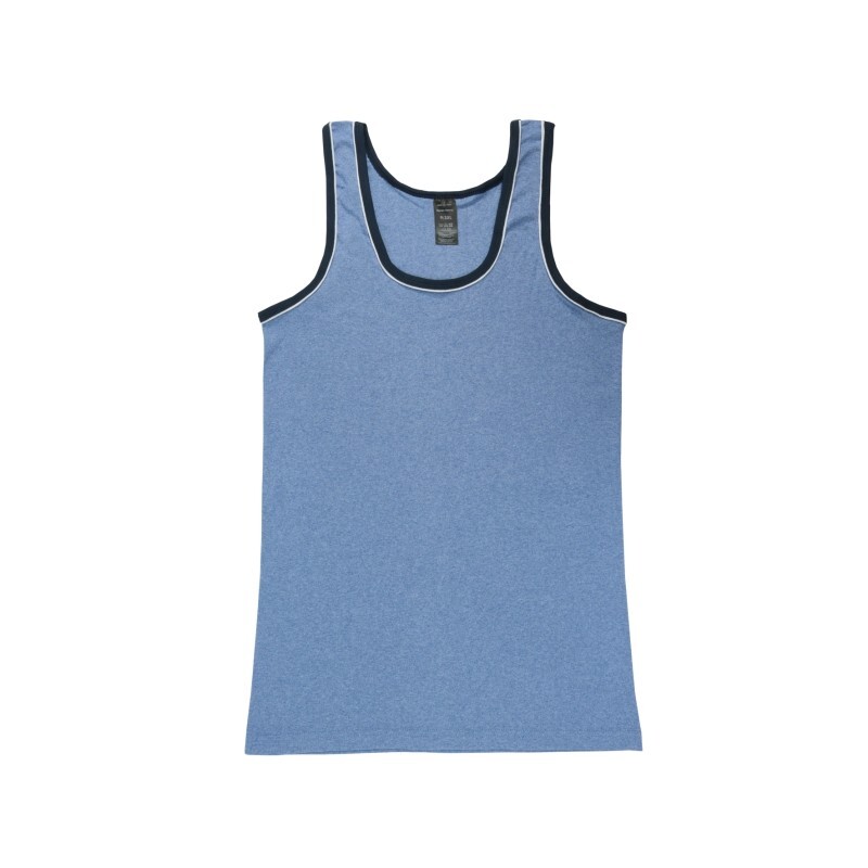 2er-Pack Herren-Unterhemd 22590, mit Paspelierung, Pack 1, Gr.7