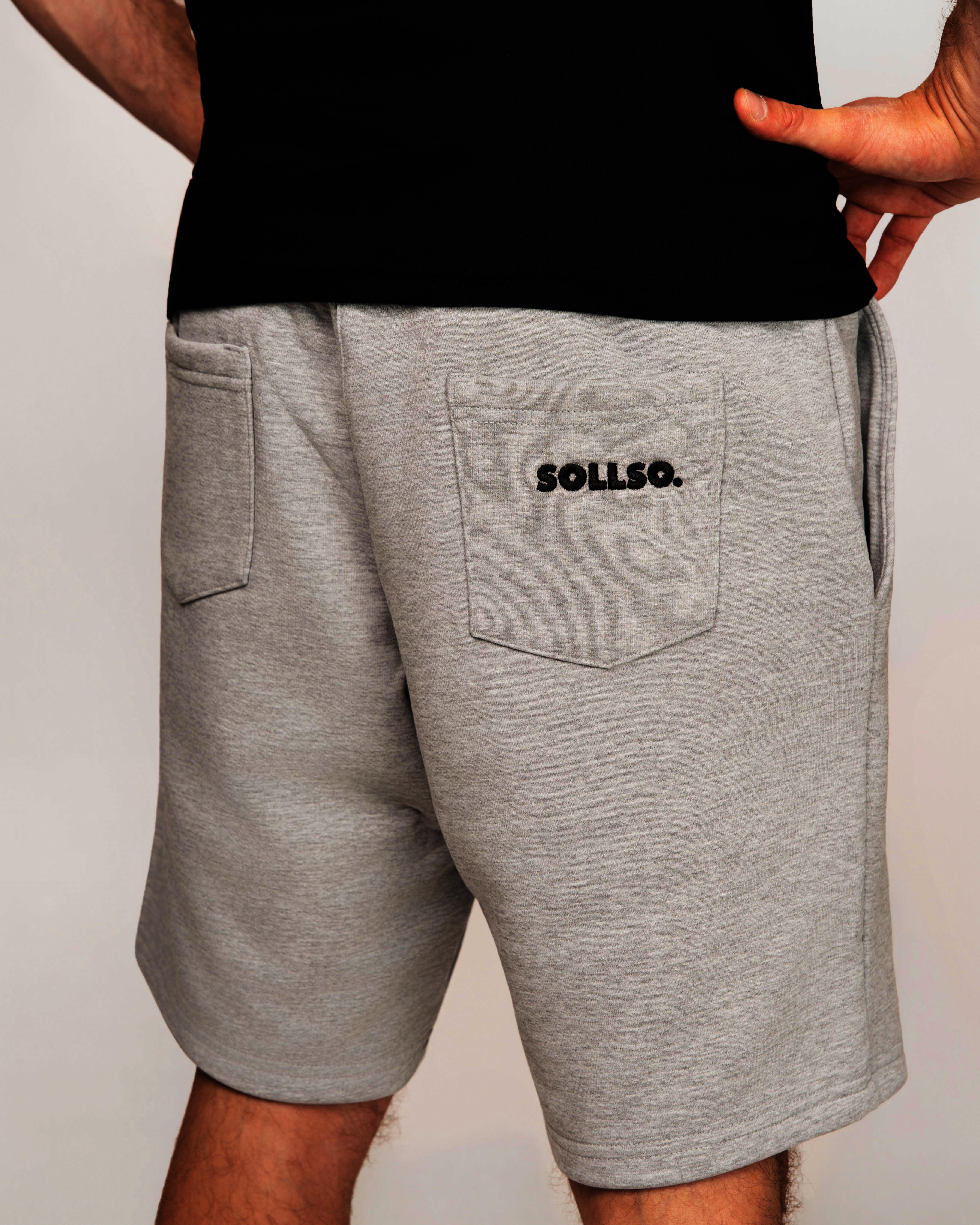 Sweatshorts „SOLLSO.“, Grau Melliert, Gr.S