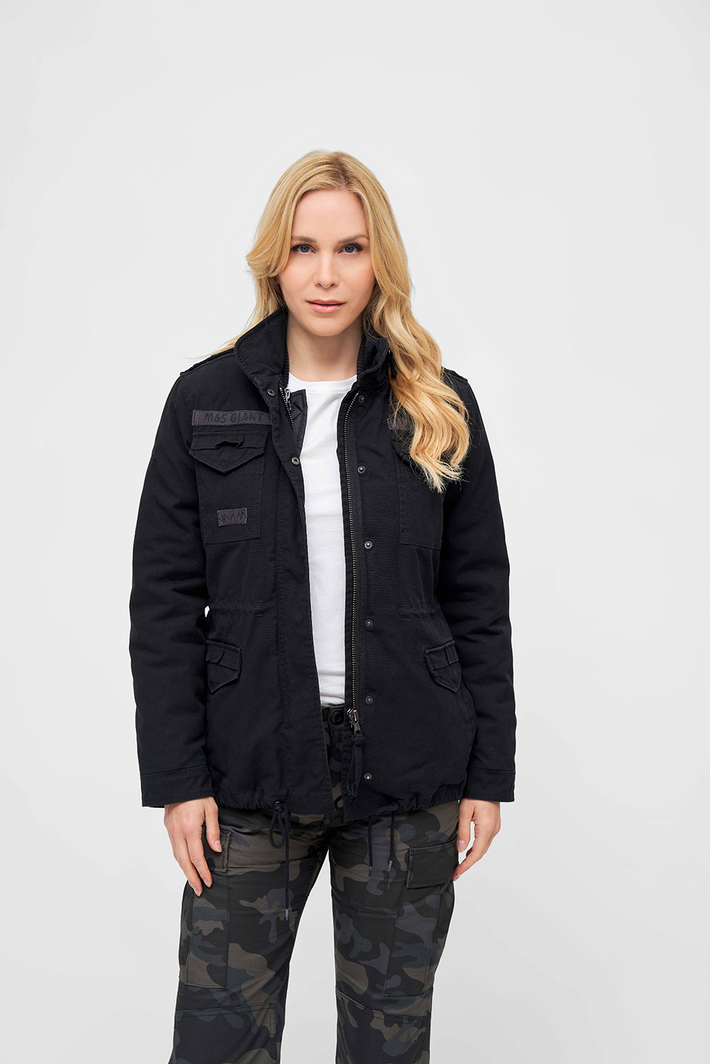 Brandit Damen M65 Giant Jacke,Schwarzv, Gr.L