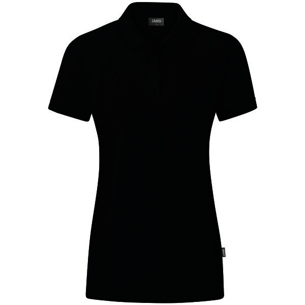 JAKO Damen Polo-Shirt Organic, schwarz, Gr.42