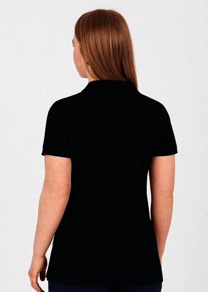 JAKO Damen Polo-Shirt Organic, schwarz, Gr.42