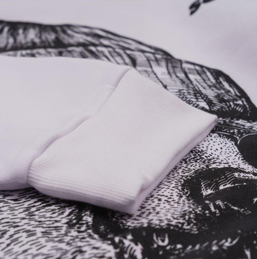 SOLLSO. Hoodie „Winterbear“, Farbe Melange White, Größe 8XL SOLLSO. Hoodie „Winterbear“, Farbe Melange White, Größe 8XL