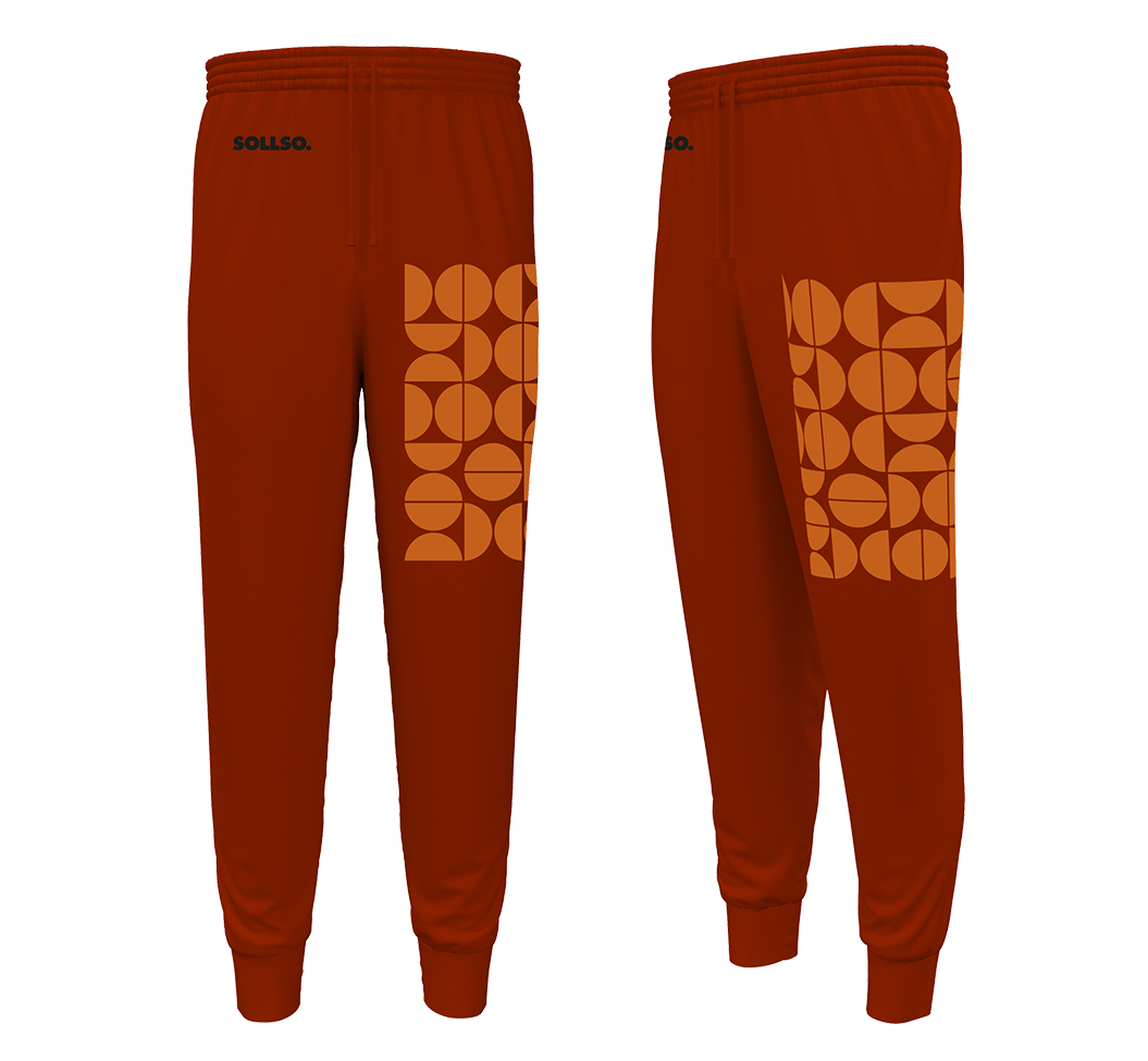SOLLSO. Sweatpants „Abstract“, Farbe Ginger Red, Größe 9XL SOLLSO. Sweatpants „Abstract“, Farbe Ginger Red, Größe 9XL