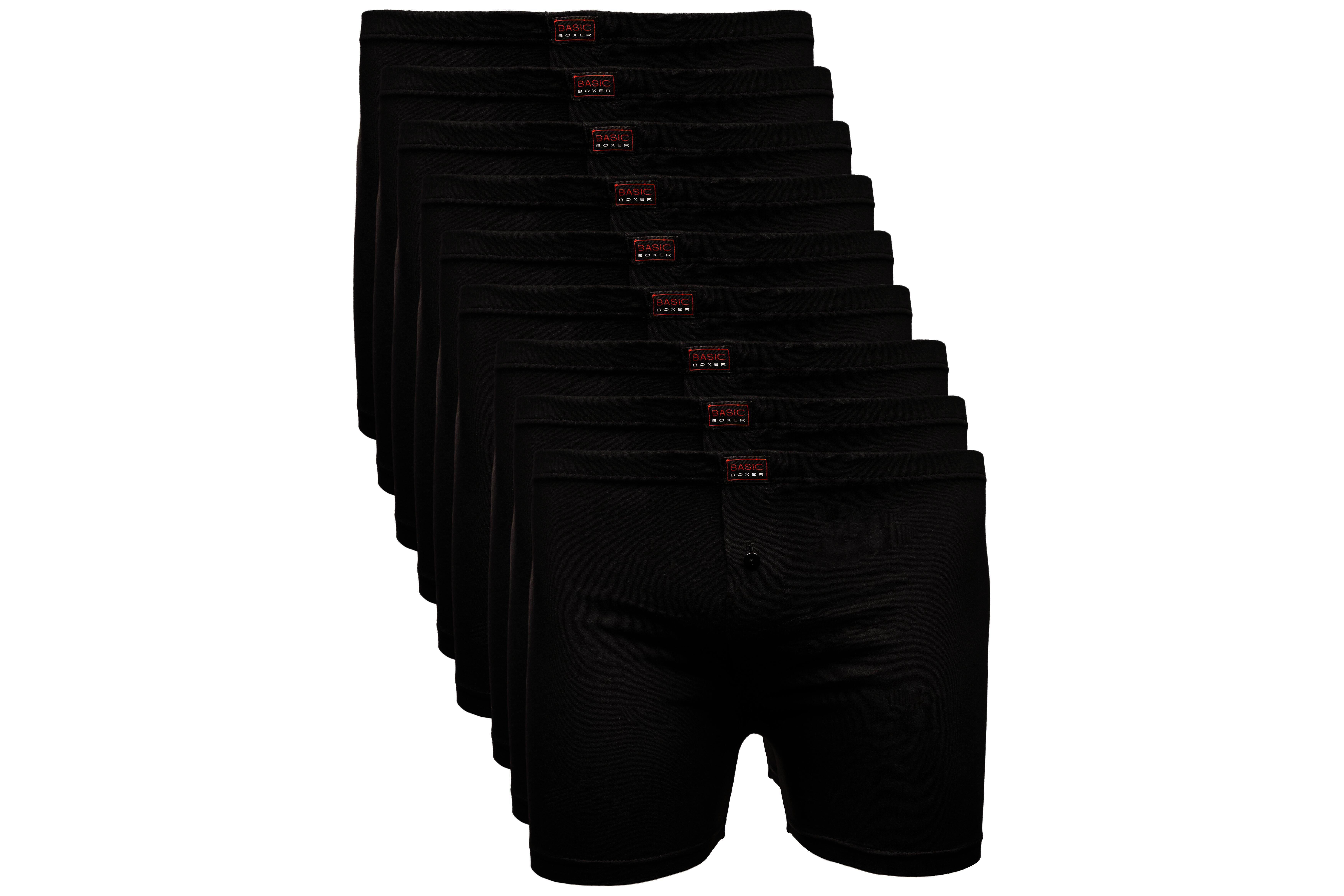 The BAKIS Herren Boxer Short, 3 x 3er Pack, schwarz, Größe 10